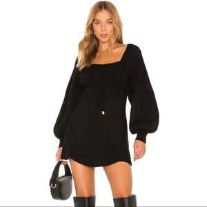 Free People Emmaline Mini Dress in Black